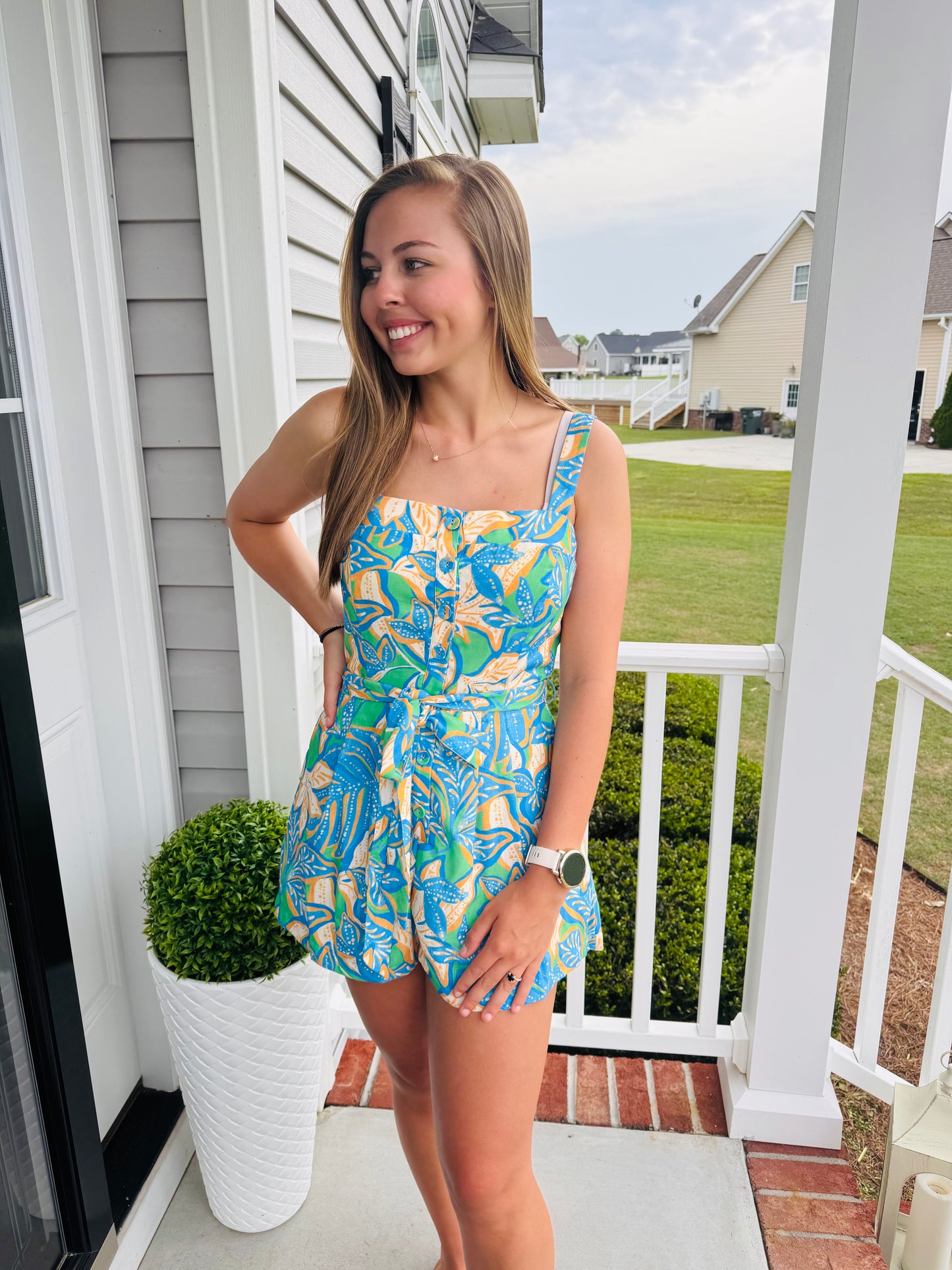 Palm Breeze Romper