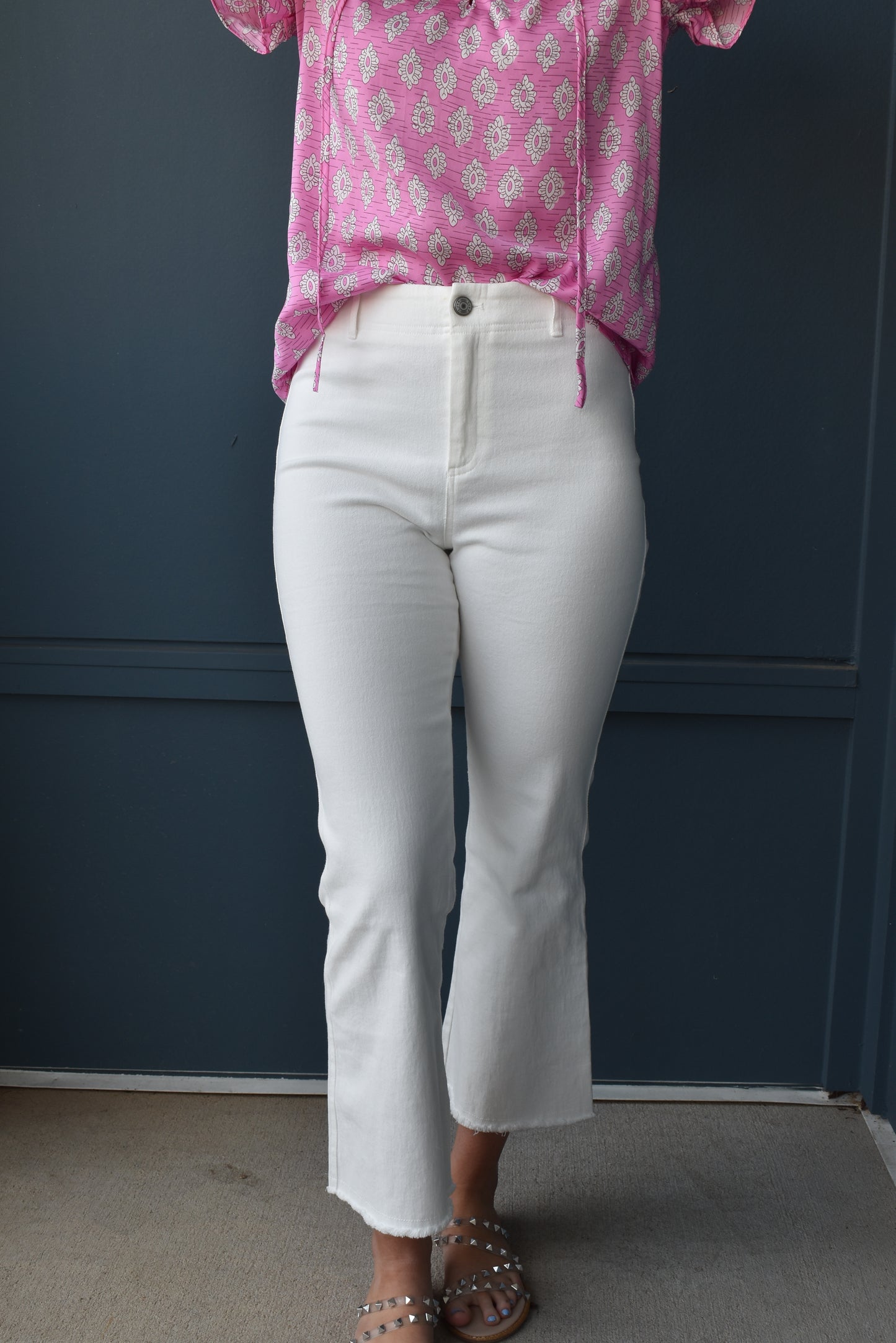 Soft Washed Stretchy High Waisted Flare Pants