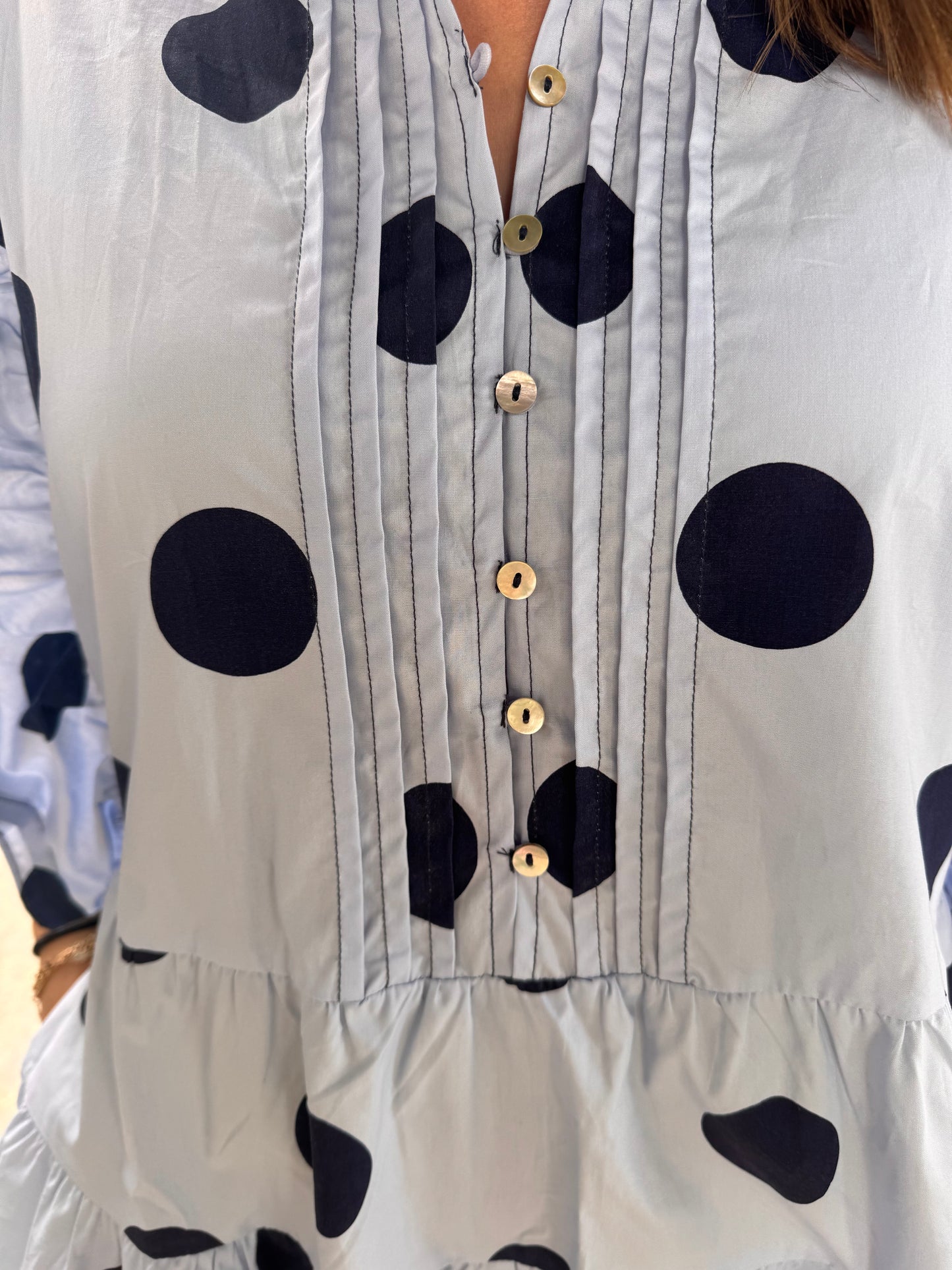 “Dot it up” Ruffled Romper