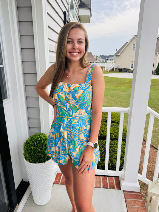 Palm Breeze Romper