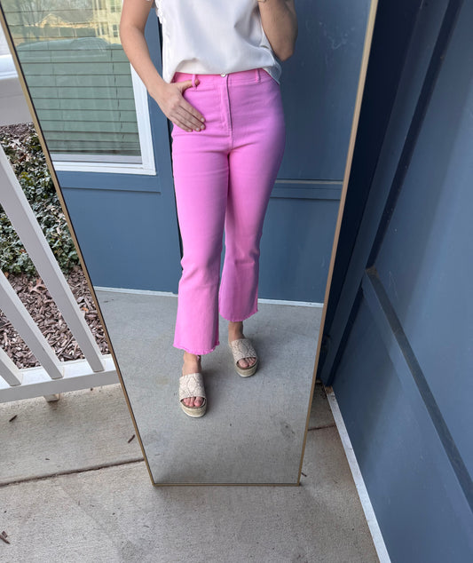 Soft Washed Stretchy High Waisted Flare Pants